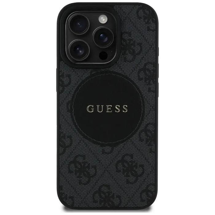 Guess 4G Circle Classic Logo MagSafe case for iPhone 16 Pro - black - Cell phone cases and covers<<<HurtelXML