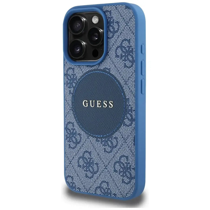 Guess 4G Circle Classic Logo MagSafe case for iPhone 16 Pro - blue - Cell phone cases and covers<<<HurtelXML