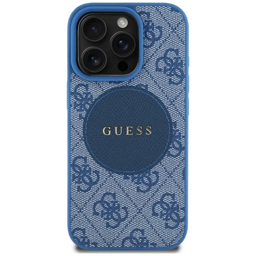 Guess 4G Circle Classic Logo MagSafe case for iPhone 16 Pro Max - blue - Cell phone cases and covers<<<HurtelXML