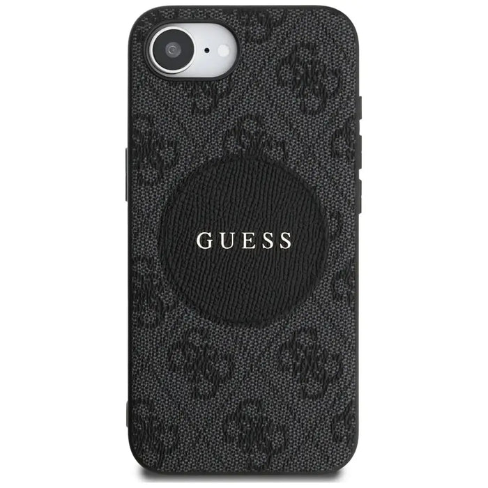 Guess 4G Circle Classic Logo MagSafe case for iPhone 16e - black - Cell phone cases and covers<<<HurtelXML
