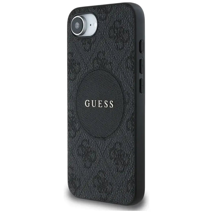 Guess 4G Circle Classic Logo MagSafe case for iPhone 16e - black - Cell phone cases and covers<<<HurtelXML
