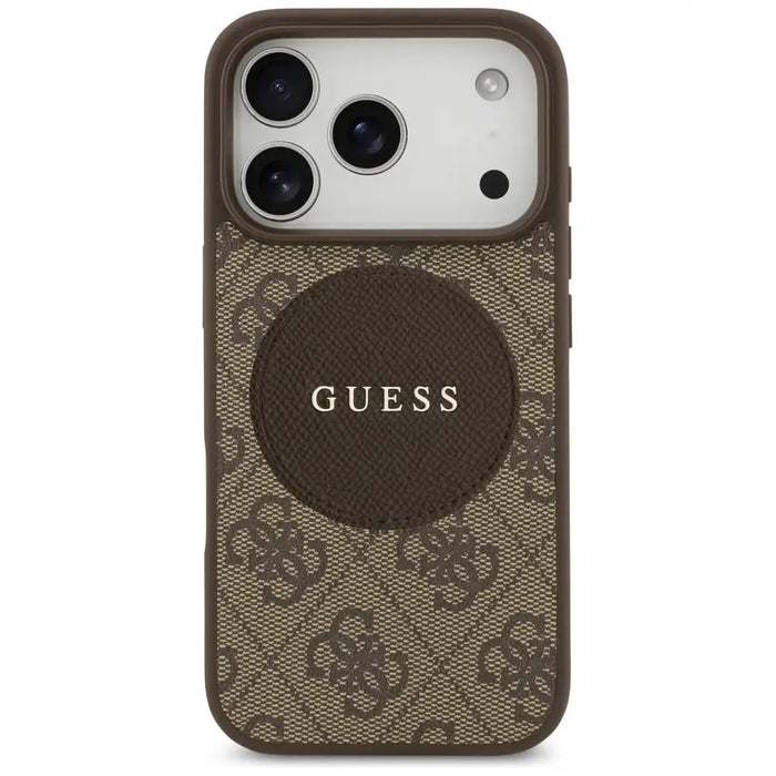 Guess 4G Circle Classic Logo MagSafe case for iPhone 17 Pro - brown - Cell phone cases and covers<<<HurtelXML