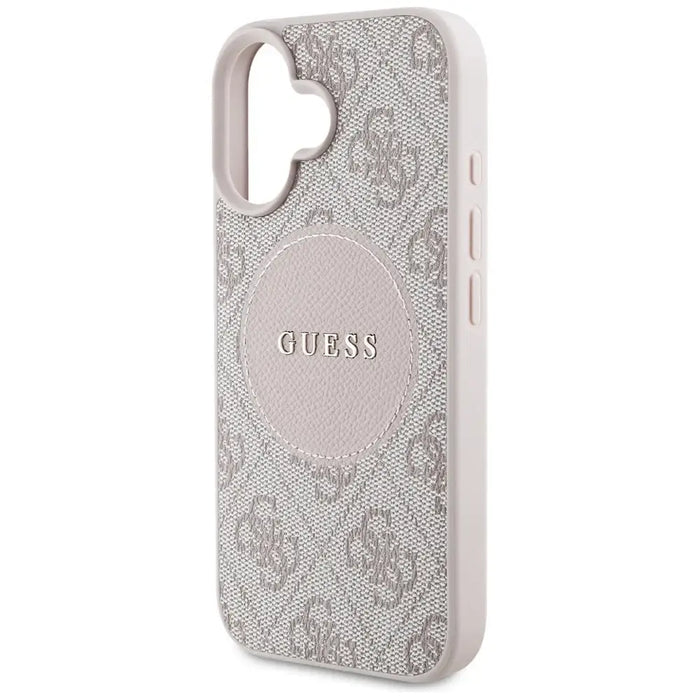 Guess 4G Circle Classic Logo MagSafe iPhone 16 Case - Pink - Cell phone cases and covers<<<HurtelXML