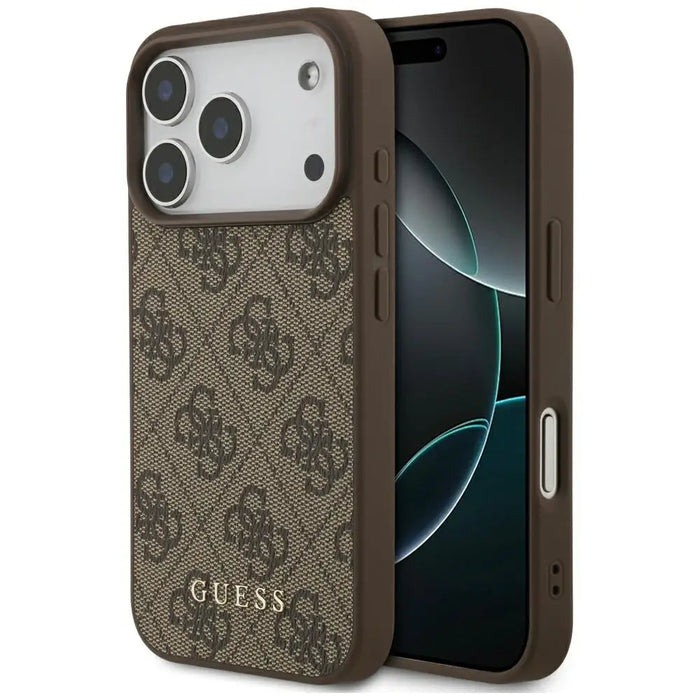 Guess 4G Classic Case for iPhone 17 Pro - Brown - Cell phone cases and covers<<<HurtelXML