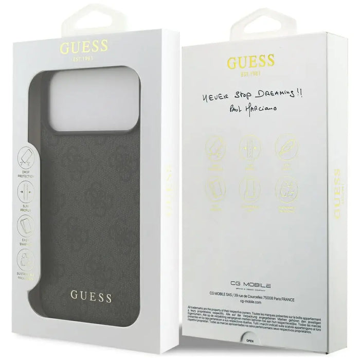 Guess 4G Classic Case for iPhone 17 Pro Max - Black - Cell phone cases and covers<<<HurtelXML