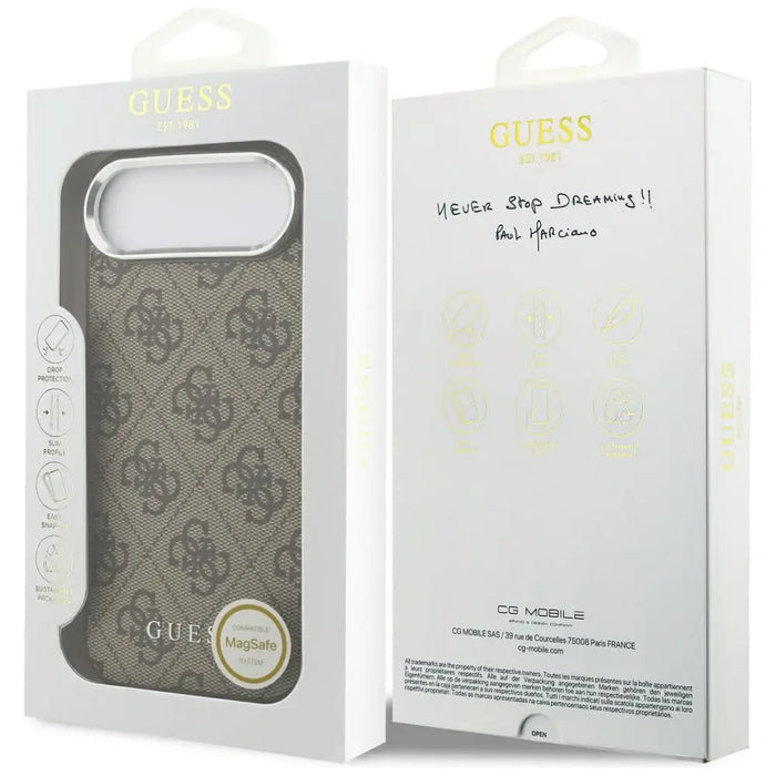 Guess 4G Classic Logo MagSafe Case for iPhone Air - Brown - Cell phone cases and covers<<<HurtelXML