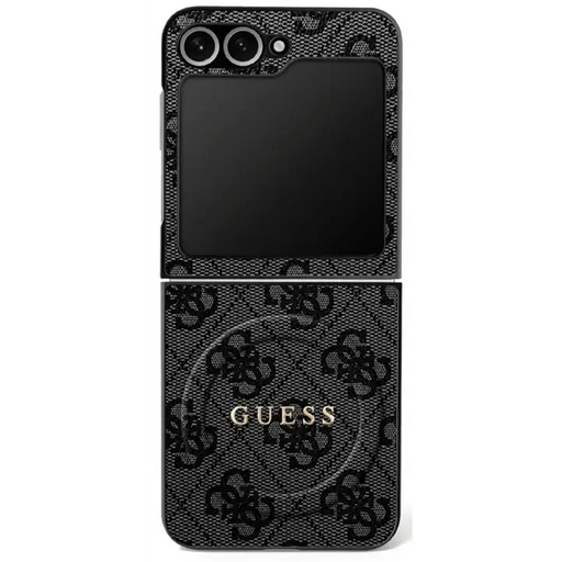 Guess 4G Classic MagSafe Case for Samsung Galaxy Z Flip 7 - Black - Cell phone cases and covers<<<HurtelXML