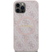 Guess 4G Collection Leather Metal Logo MagSafe Case for iPhone 12 Pro / iPhone 12 - Pink - Cell phone cases