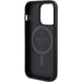 Guess 4G Collection Leather Metal Logo MagSafe Case for iPhone 14 Pro Max - Black - Cell phone cases
