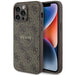 Guess 4G Collection Leather Metal Logo MagSafe Case for iPhone 14 Pro - Brown - Cell phone cases and covers<<<HurtelXML