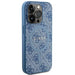 Guess 4G Collection Leather Metal Logo MagSafe Case for iPhone 14 Pro - Blue - Cell phone cases and covers<<<HurtelXML