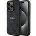 Guess 4G Collection Leather Metal Logo MagSafe Case for iPhone 14 Pro Max - Black - Cell phone cases