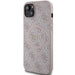 Guess 4G Collection Leather Metal Logo MagSafe Case for iPhone 15 Plus / 14 Plus - Pink - Cell phone cases