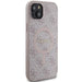 Guess 4G Collection Leather Metal Logo MagSafe Case for iPhone 15 Plus / 14 Plus - Pink - Cell phone cases