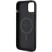 Guess 4G Collection Leather Metal Logo MagSafe Case for iPhone 14/15/13 - Black - Cell phone cases