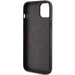 Guess 4G Collection Leather Metal Logo MagSafe Case for iPhone 15/14/13 - Brown - Cell phone cases