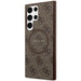 Guess 4G Collection Leather Metal Logo MagSafe Case for Samsung Galaxy S24 Ultra - Brown - Cell phone cases