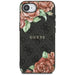 Guess 4G Flowers Print MagSafe case for iPhone 16e - black - Cell phone cases and covers<<<HurtelXML