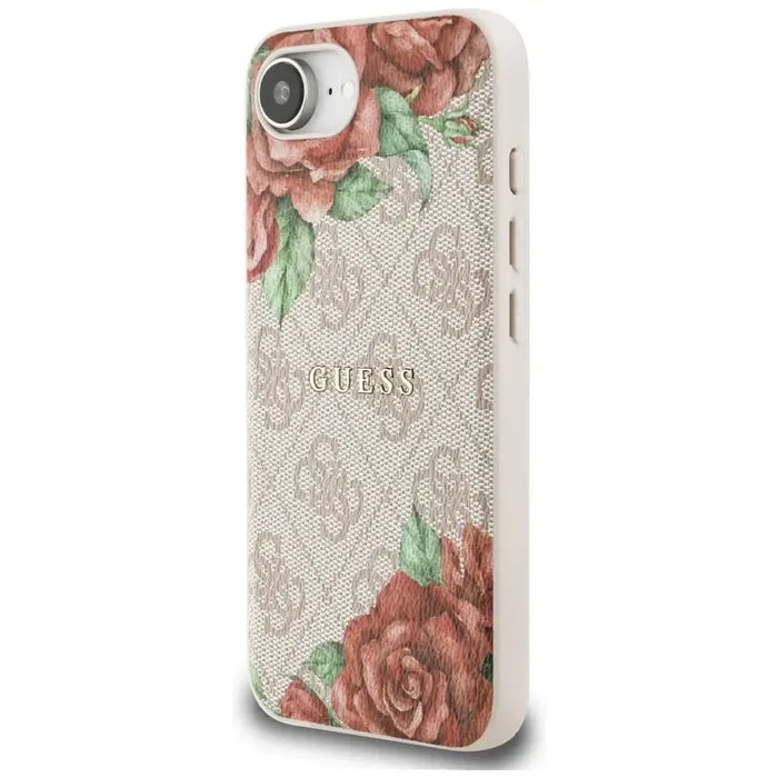 Guess 4G Flowers Print MagSafe iPhone 16e Case - Pink - Cell phone cases and covers<<<HurtelXML