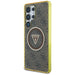 Guess 4G Glitter Triangle Buttons MagSafe Case for Samsung Galaxy S25 Ultra Brown - Cell phone cases