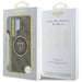 Guess 4G Glitter Triangle Buttons MagSafe Case for Samsung Galaxy S25 Ultra Brown - Cell phone cases