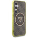 Guess 4G Glitter Triangle Buttons MagSafe Case for Samsung Galaxy S25 Brown - Cell phone cases and covers<<<HurtelXML