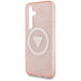 Guess 4G Glitter Triangle Buttons MagSafe Case for Samsung Galaxy S25 Pink - Cell phone cases and covers<<<HurtelXML