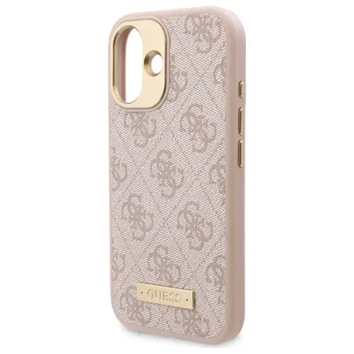 Guess 4G Logo Plate MagSafe Case for iPhone 16 Plus - Pink - Cell phone cases and covers<<<HurtelXML