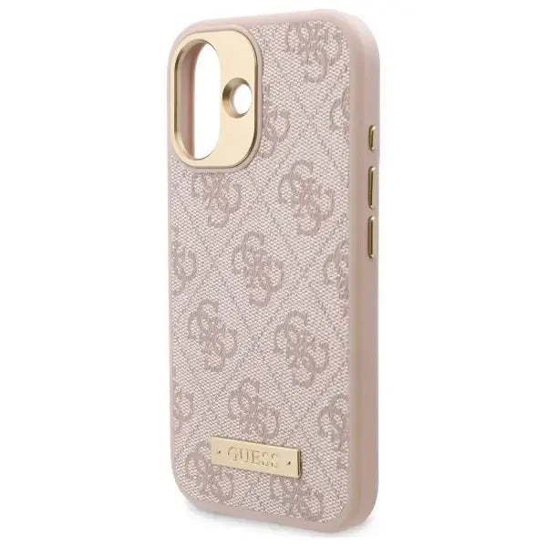Guess 4G Logo Plate MagSafe Case for iPhone 16 Plus - Pink - Cell phone cases and covers<<<HurtelXML