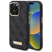 Guess 4G Logo Plate MagSafe Case for iPhone 16 Pro Max - Black - Cell phone cases and covers<<<HurtelXML