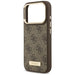 Guess 4G Logo Plate MagSafe case for iPhone 17 Pro - brown - Cell phone cases and covers<<<HurtelXML