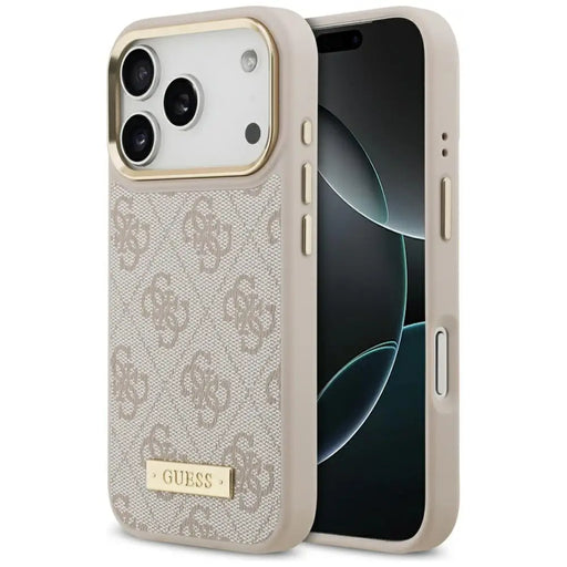 Guess 4G Logo Plate MagSafe Case for iPhone 17 Pro - Pink - Cell phone cases and covers<<<HurtelXML