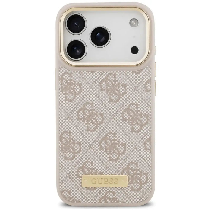 Guess 4G Logo Plate MagSafe Case for iPhone 17 Pro - Pink - Cell phone cases and covers<<<HurtelXML