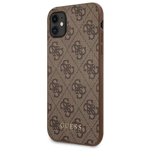 Guess 4G Metal Gold Logo Case for iPhone 11 / Xr 6.1’’ - Brown - Cell phone cases and covers<<<HurtelXML