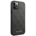 Guess 4G Metal Gold Logo Case for iPhone 12 / 12 Pro - Gray - Cell phone cases and covers<<<HurtelXML