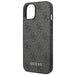 Guess 4G Metal Gold Logo Case for iPhone 14 - Gray - Cell phone cases and covers<<<HurtelXML