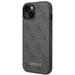 Guess 4G Metal Gold Logo Case for iPhone 14 - Gray - Cell phone cases and covers<<<HurtelXML