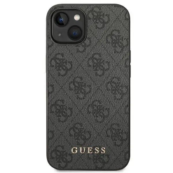 Guess 4G Metal Gold Logo Case for iPhone 14 - Gray - Cell phone cases and covers<<<HurtelXML