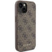 Guess 4G Metal Gold Logo case for iPhone 15 - brown - Cell phone cases and covers<<<HurtelXML