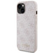 Guess 4G Metal Gold Logo case for iPhone 15 - pink - Cell phone cases and covers<<<HurtelXML