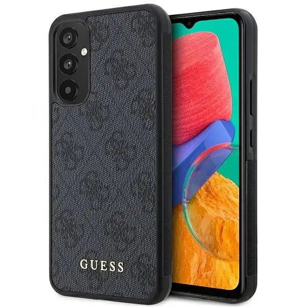 Guess 4G Metal Gold Logo Case for Samsung Galaxy A34 5G - Gray - Cell phone cases and covers<<<HurtelXML
