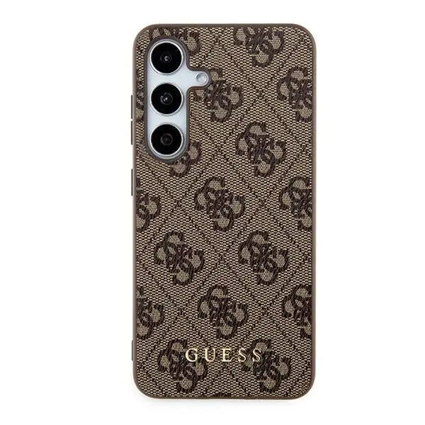 Guess 4G Metal Gold Logo case for Samsung Galaxy A35 - brown - Cell phone cases and covers<<<HurtelXML