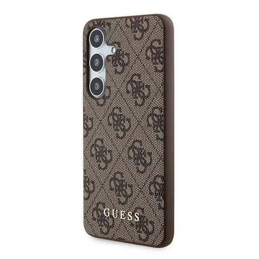 Guess 4G Metal Gold Logo case for Samsung Galaxy A35 - brown - Cell phone cases and covers<<<HurtelXML