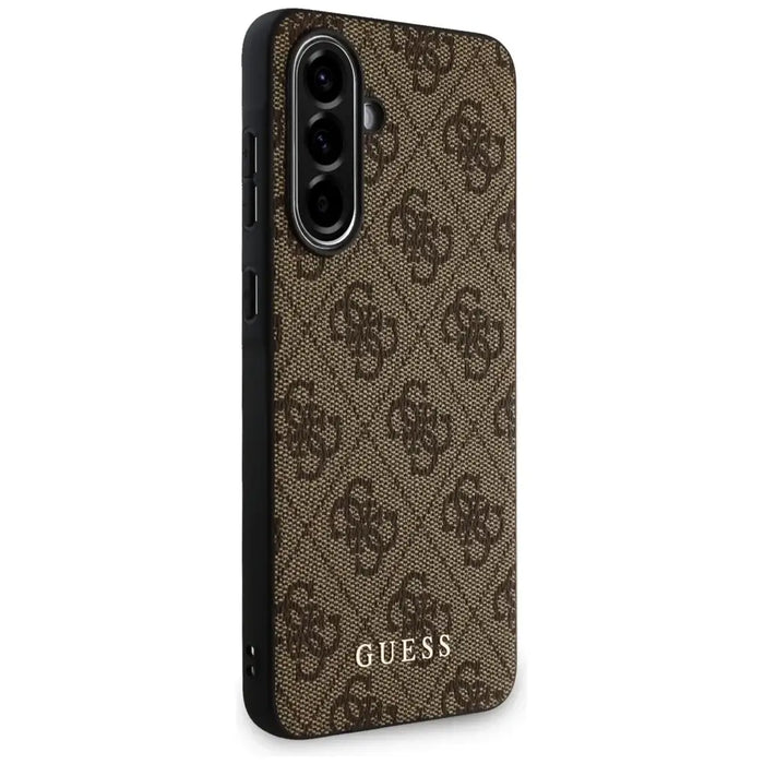 Guess 4G Metal Gold Logo Case for Samsung Galaxy A56 - Brown - Cell phone cases and covers<<<HurtelXML