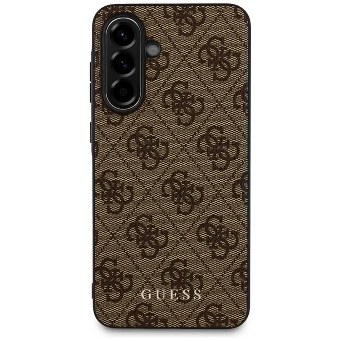 Guess 4G Metal Gold Logo Case for Samsung Galaxy A56 - Brown - Cell phone cases and covers<<<HurtelXML