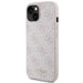 Guess 4G Metal Gold Logo iPhone 15 Plus Case - Pink - Cell phone cases and covers<<<HurtelXML