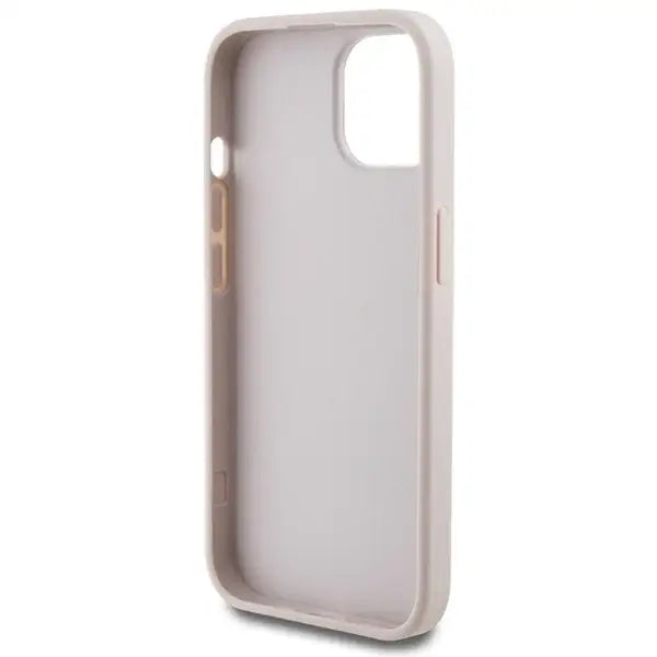 Guess 4G Metal Gold Logo iPhone 15 Plus Case - Pink - Cell phone cases and covers<<<HurtelXML