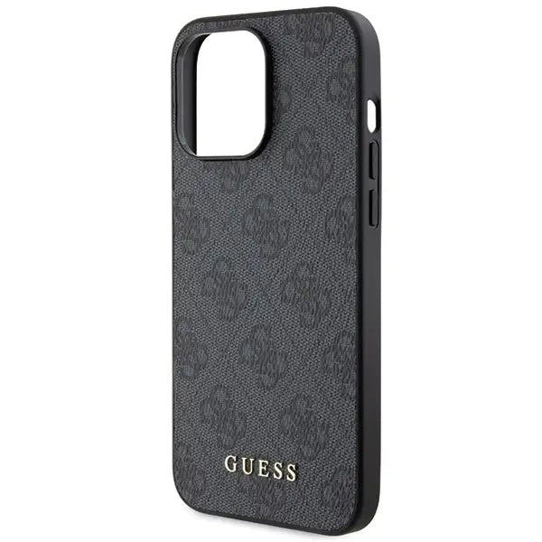 Guess 4G Metal Gold Logo iPhone 15 Pro Case - Gray - Cell phone cases and covers<<<HurtelXML