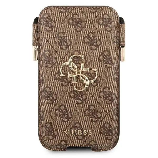 Guess 4G Metal Logo 6.7’’ Phone Bag - Brown - Cell phone cases and covers<<<HurtelXML