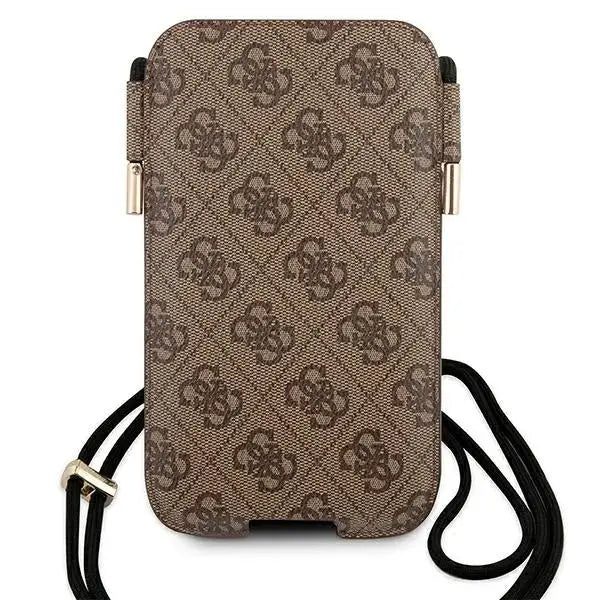 Guess 4G Metal Logo 6.7’’ Phone Bag - Brown - Cell phone cases and covers<<<HurtelXML
